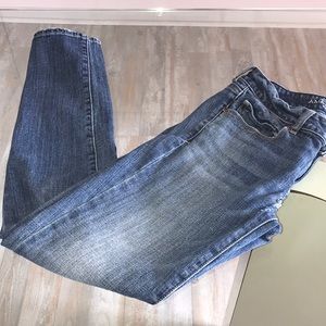 American Eagle Skinny Stretch Jeans With Rip